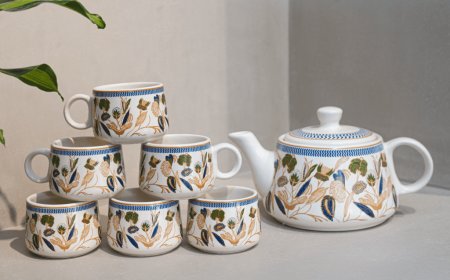 Add Charm to Your Tea Time with a Stylish Ceramic Cup Set