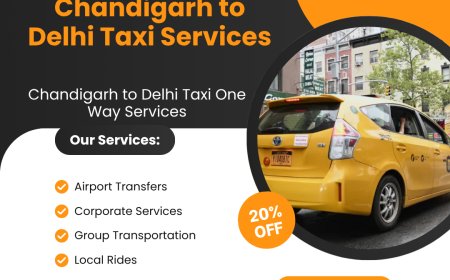 Chandigarh to Delhi Taxi One Way Service